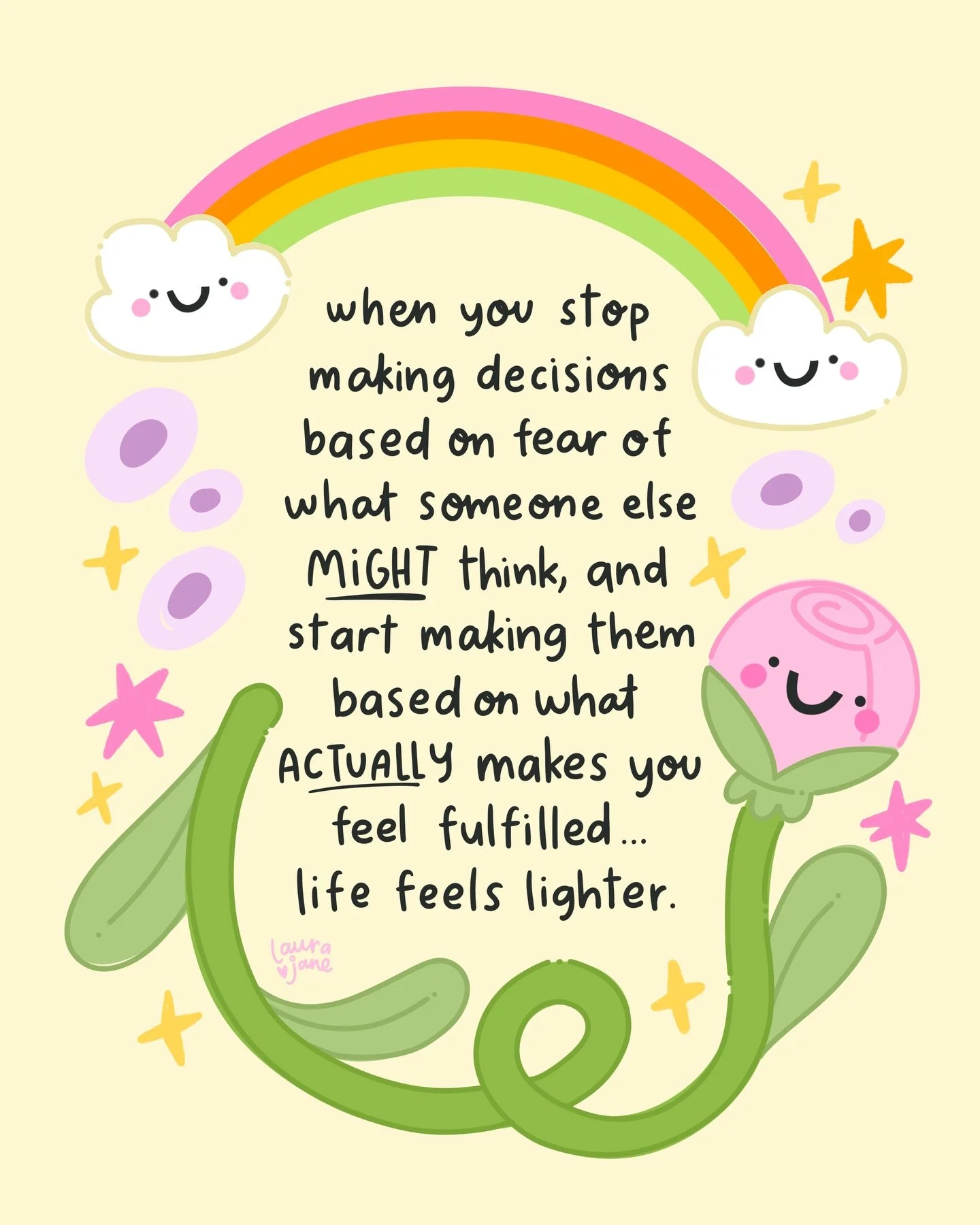 Life is actually WAY to short to waste time making yourself and your dreams smaller so you can fit into a box that someone else made for you 🙂&zwj;&harr;️ 

It might not always be the EASIER way, but following what fulfils you and brings you JOY, wi