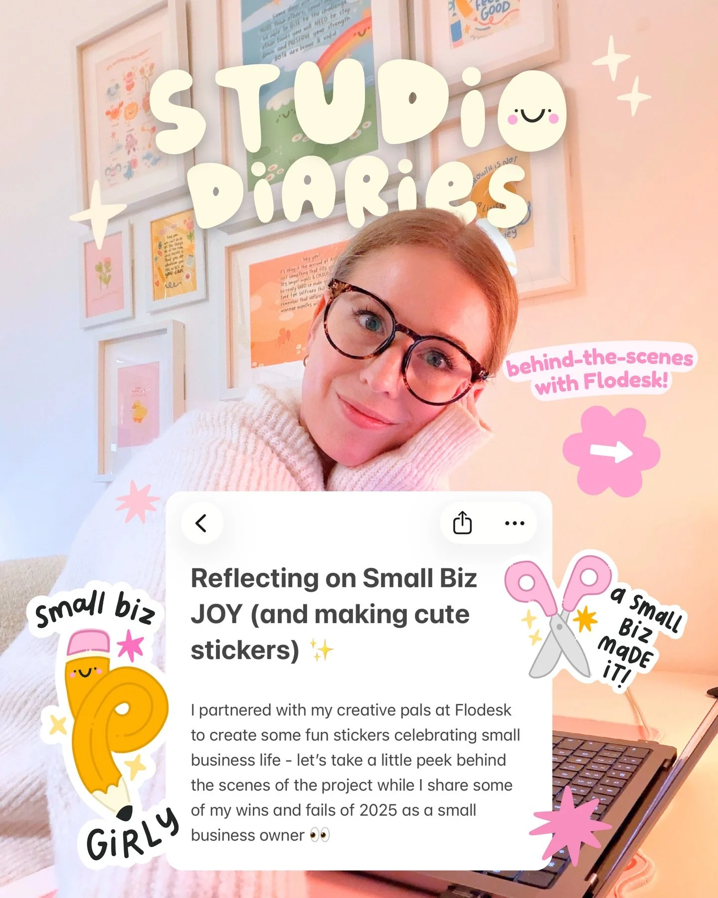 #ad #flodeskpartner ✨ This year has been a year with a lot of ups and downs - and I&rsquo;m going to bet of you fellow small biz girlies can relate to that 🙈

The wins felt SO big, but the lows felt so challenging!
Being a team of one is not always 