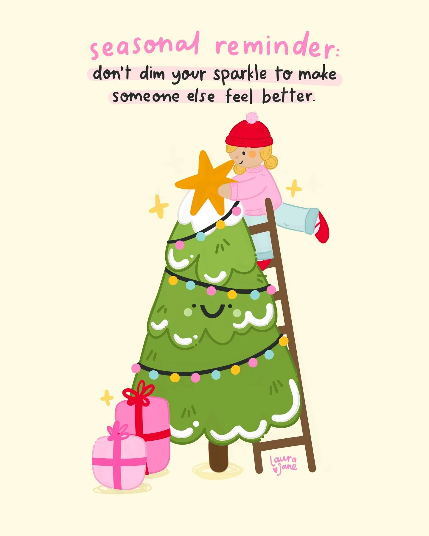 I hope your holiday season was full of sparkle ✨ 
And if it wasn&rsquo;t, I hope you know how bright you shine ⭐️

I hope you let your light shine even brighter in 2026
And find yourself in rooms with people who love and appreciate that light ✨

And 