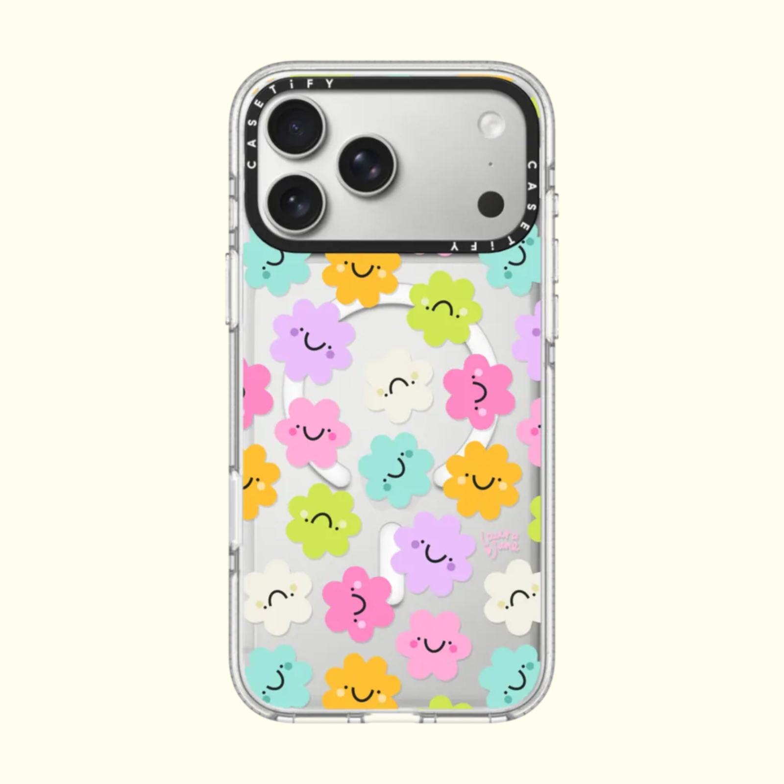cute flower garden iPhone 16 pro CASETiFY case by laurajaneillustrations