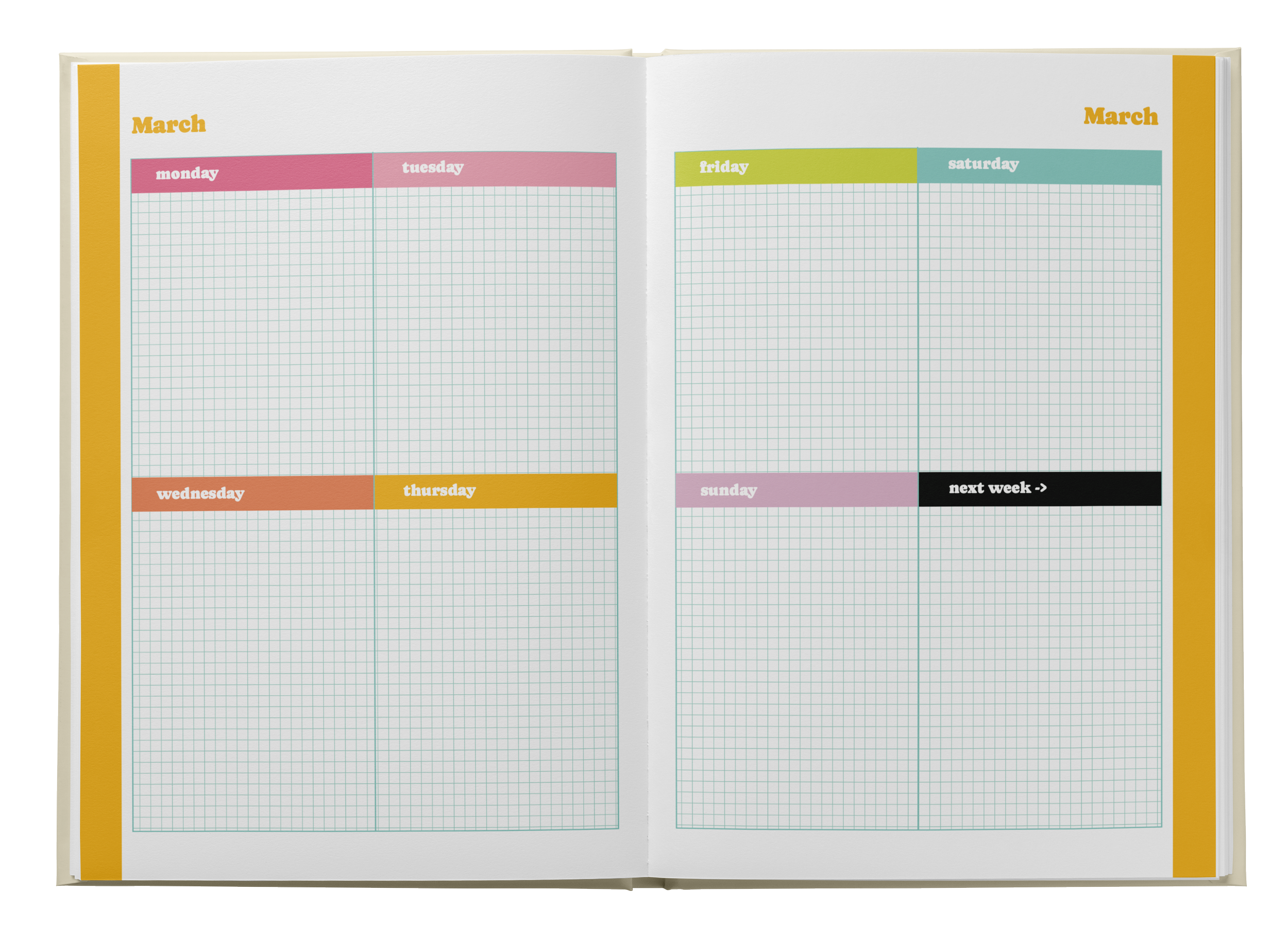 Bright & Colorful Undated Planner Collection | Inspire Your Daily ...