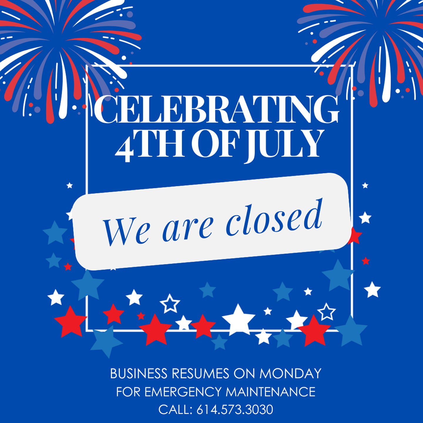 Baxter Park will be closed on 7/4/25! Happy 4th of July!! 🎆