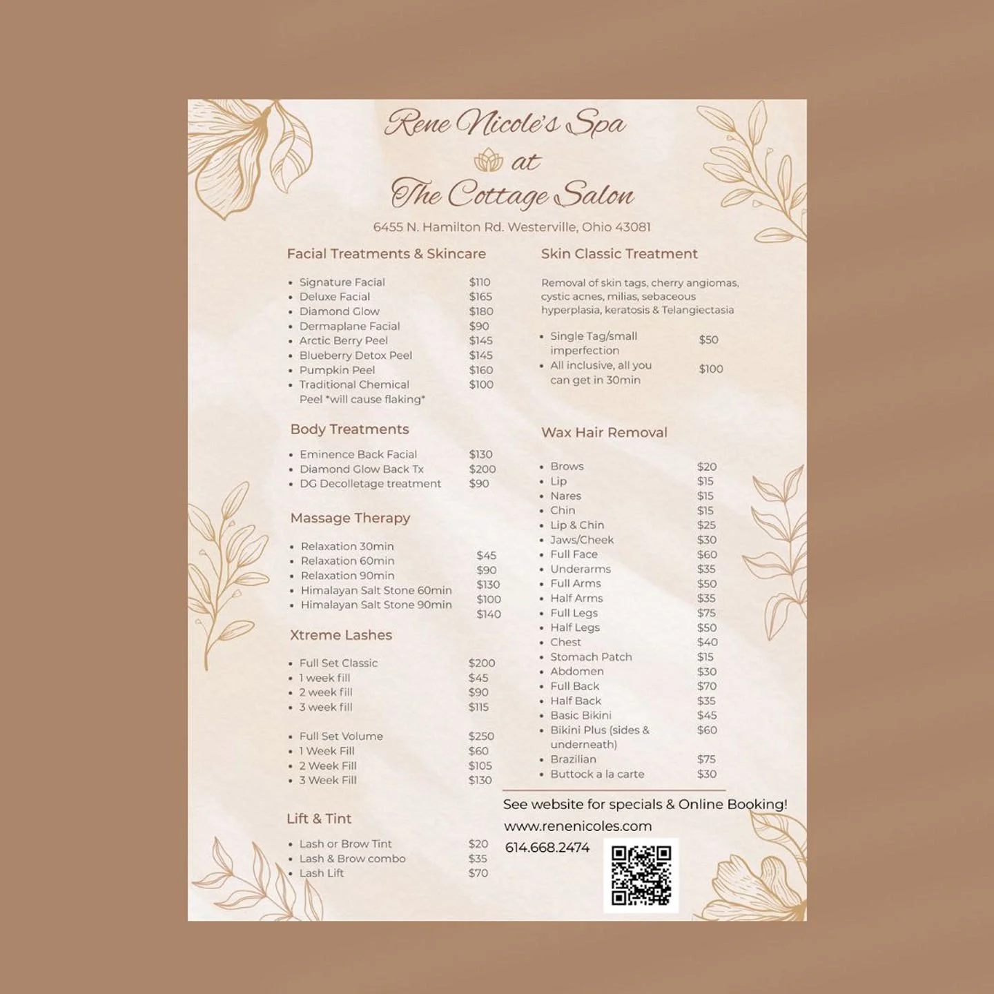 Treat yourself at The Cottage Salon across the street from Baxter Park beside Pastimes Bar and Grill! They offer a variety of services!