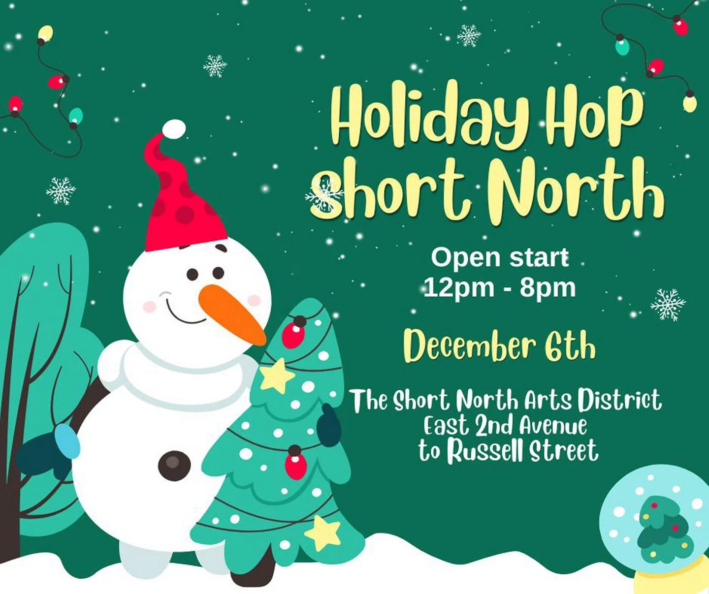 Create new holiday memories together as High Street is transformed into a pedestrian-only winter wonderland on Saturday, December 6 from 12 &ndash; 8pm in the Short North Arts District.🎄

https://nuvi.me/clx3lh