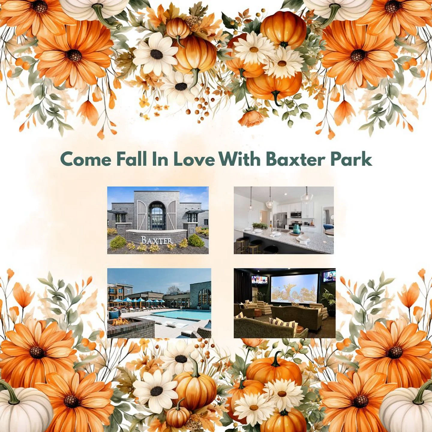 Come fall in love with Baxter Park and make it your new home! Call to schedule a tour today! 614-573-3030