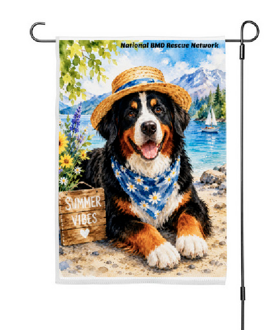 Summer Vibes &amp; Wagging Tails - Garden Flag