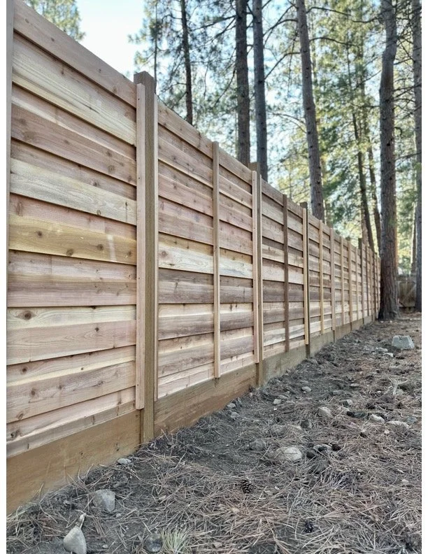 Horizontal Overlap Cedar Fence