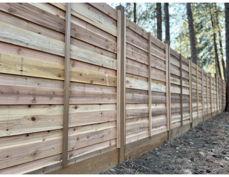 Horizontal Overlap Cedar Fence