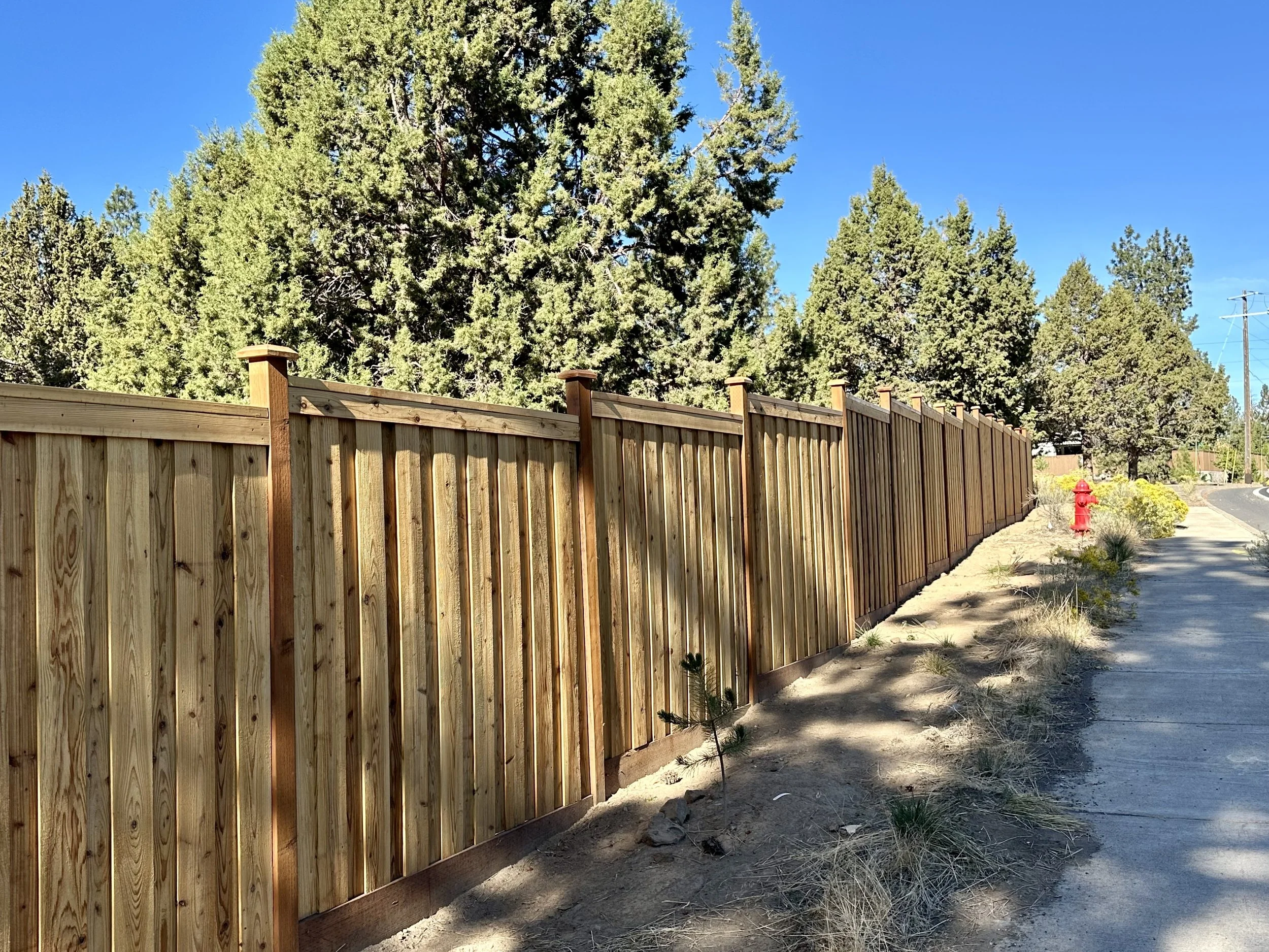 Vertical Overlap Cedar Fence