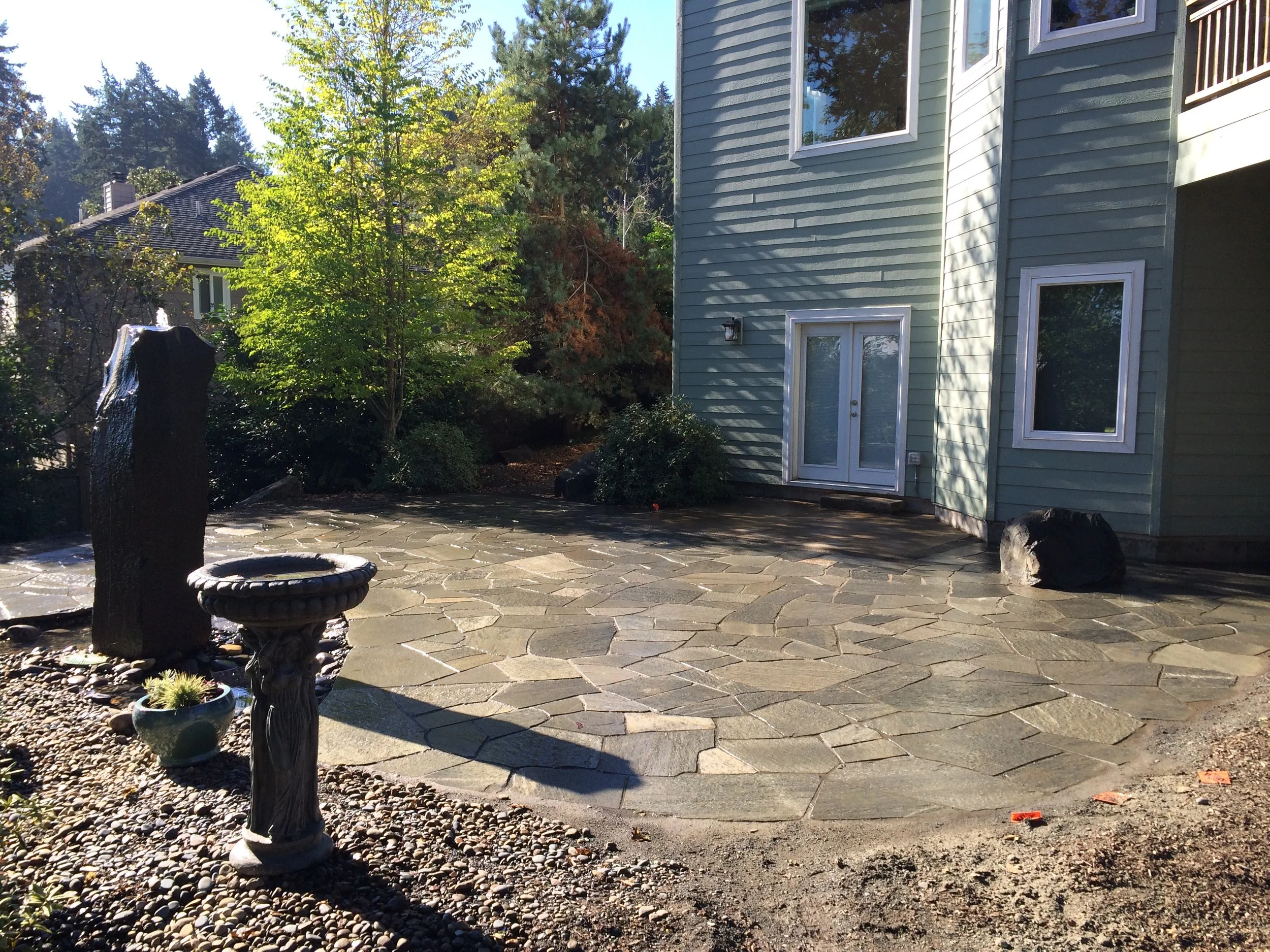 flagstone patio