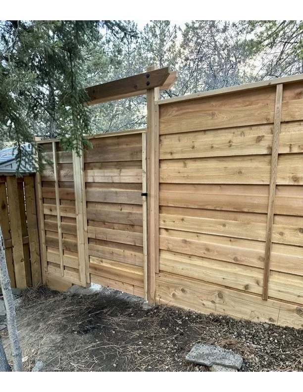 Horizontal Overlap Cedar Fence
