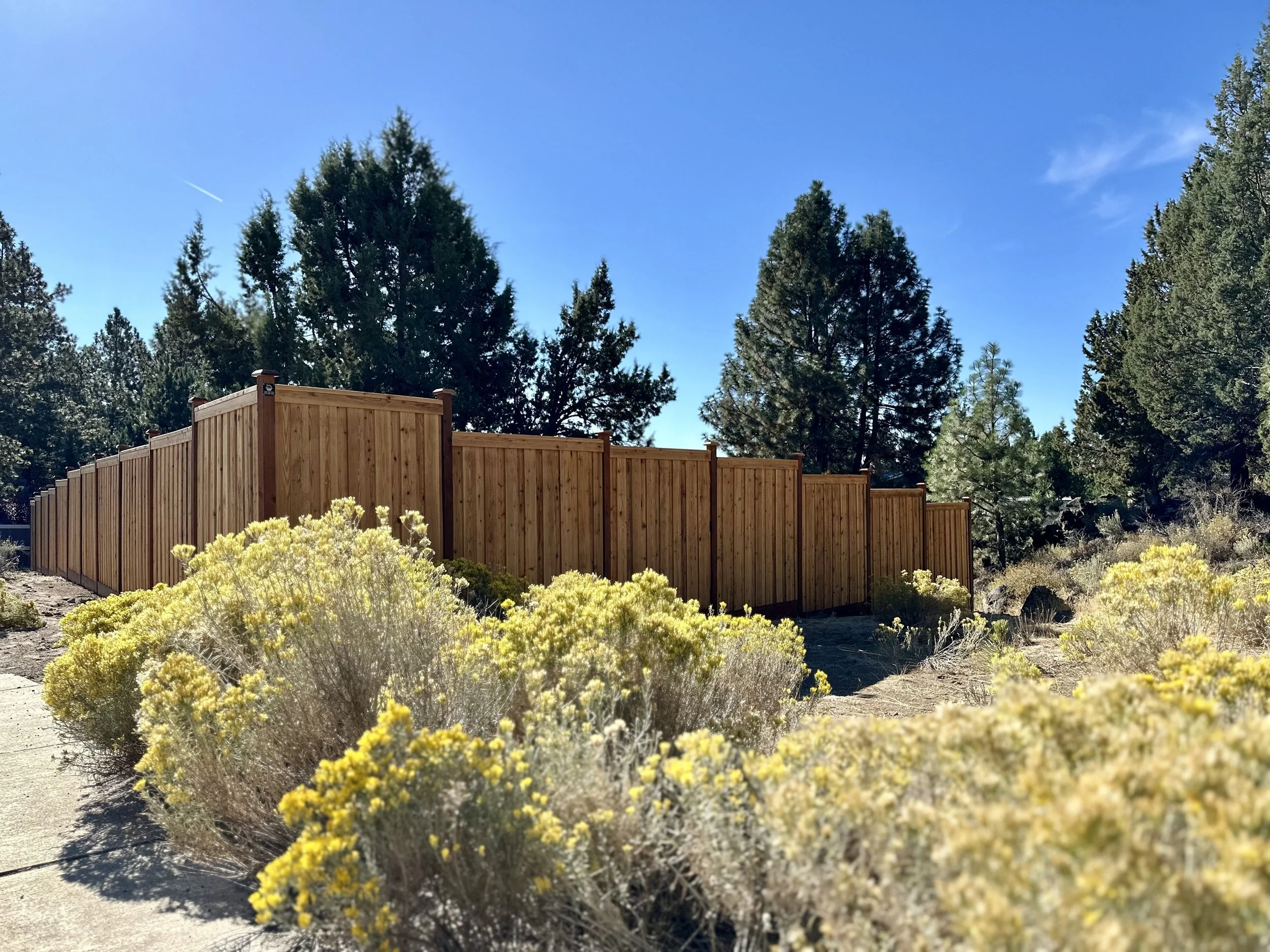Vertical Overlap Cedar Fence