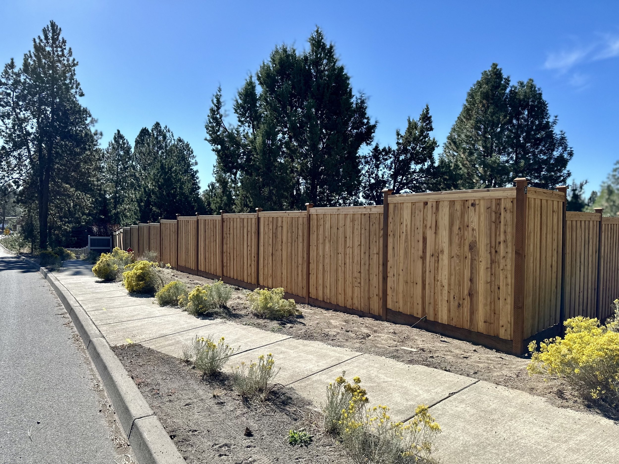 Vertical Overlap Cedar Fence