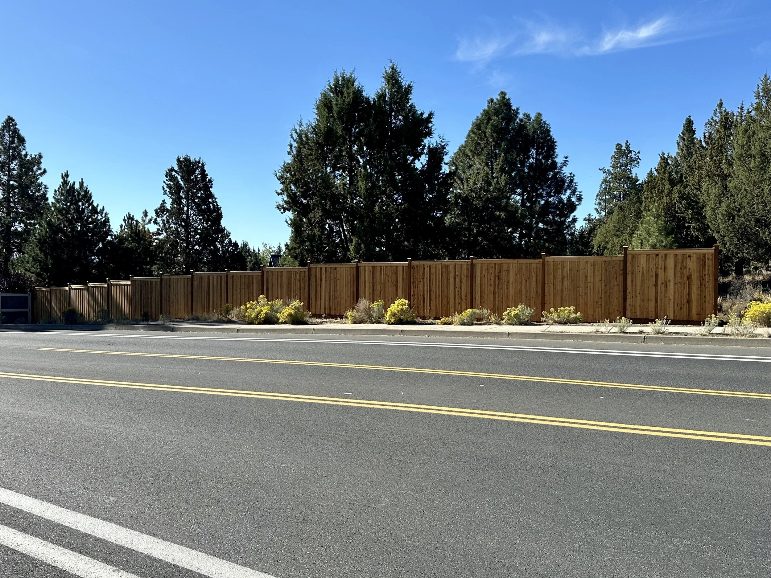 Vertical Overlap Cedar Fence