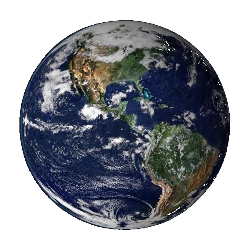 Earth from space showing the Americas