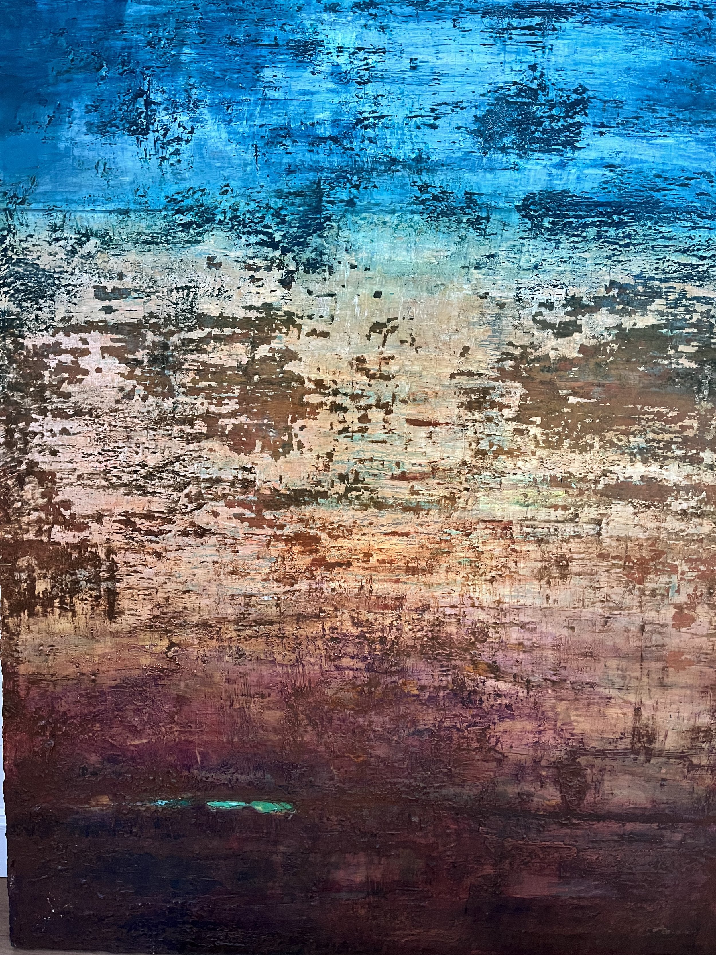 Things That Fall Softly - 180x140cm - Mixed media on canvas