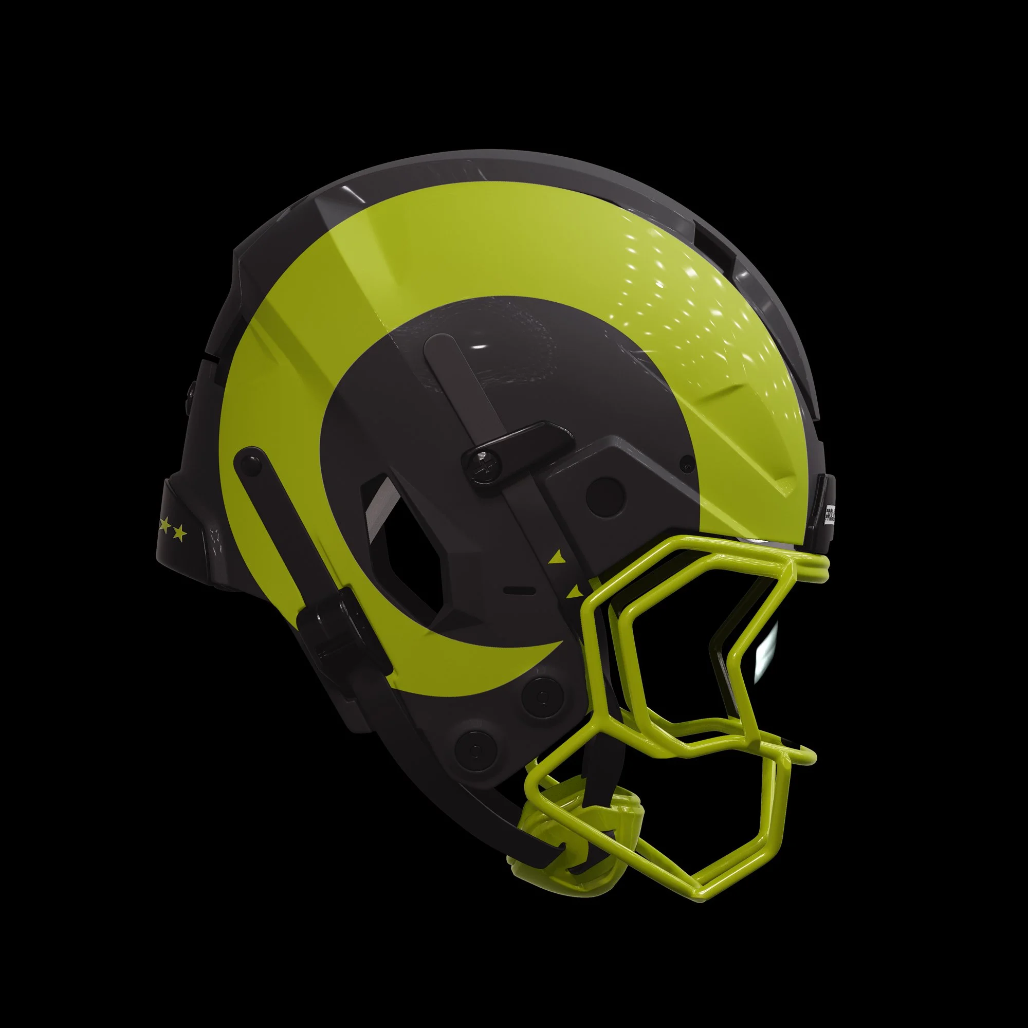 ProLine Riddell Axiom Side Angled View mockup template for Photoshop