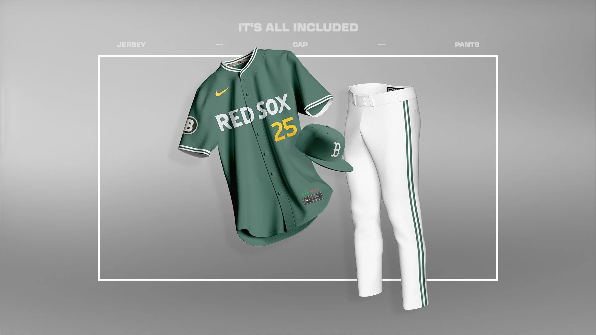 ProLine Mockups Baseball Uniform Mockup Template for Photoshop
