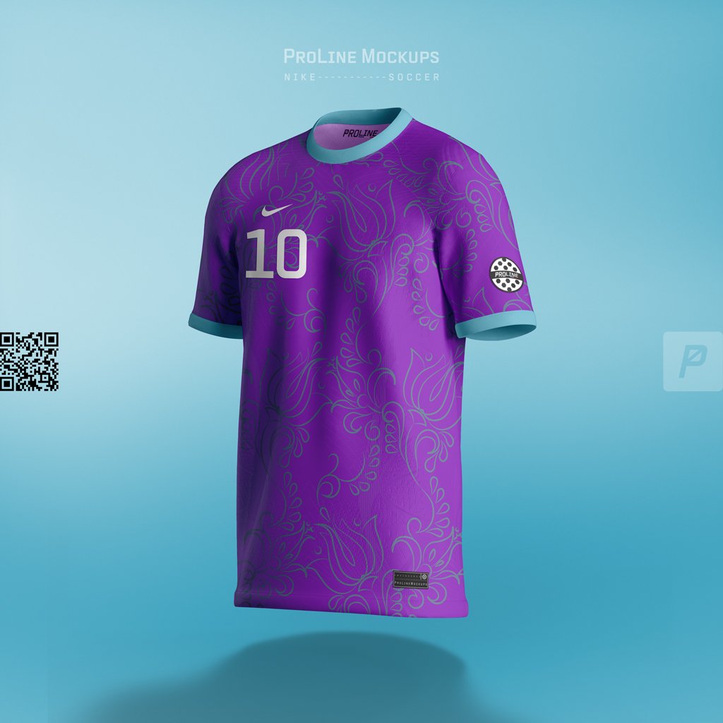 ProLine Nike soccer jersey mockup template for Photoshop