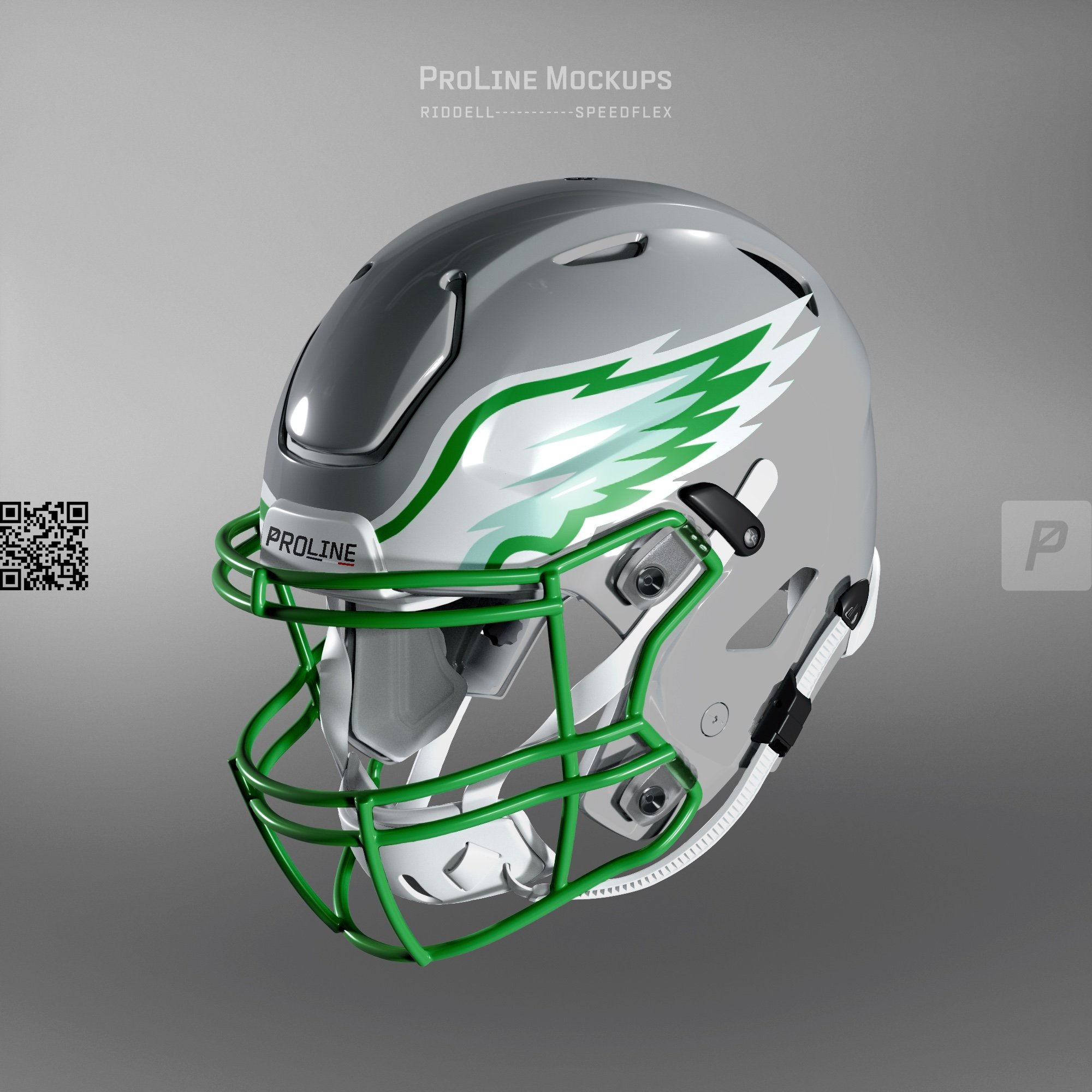 ProLine SpeedFlex Helmet Mockup Template for Procreate