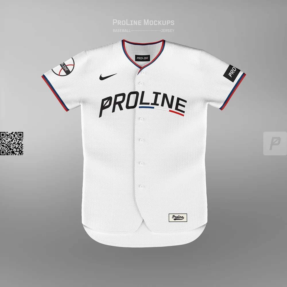 Front Back Baseball T Shirt Psd ProLine Baseball Jersey Mockup