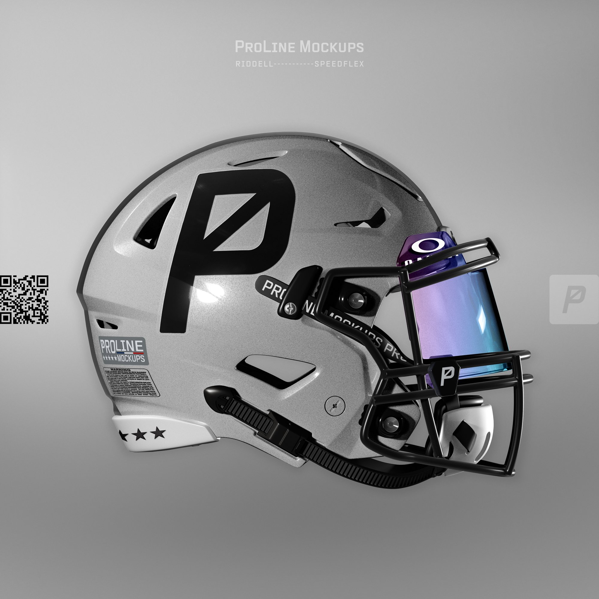 ProLine SpeedFlex Helmet Mockup Template for Photoshop - Side View 2