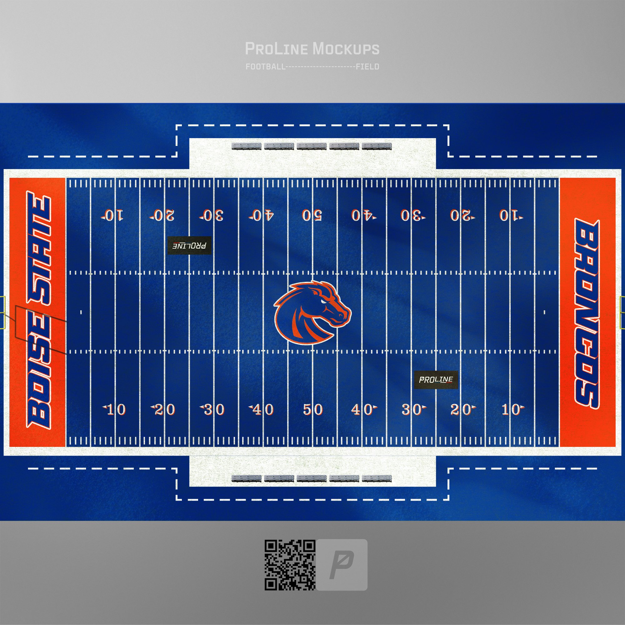 ProLine Football Field Mockup Template for Photoshop