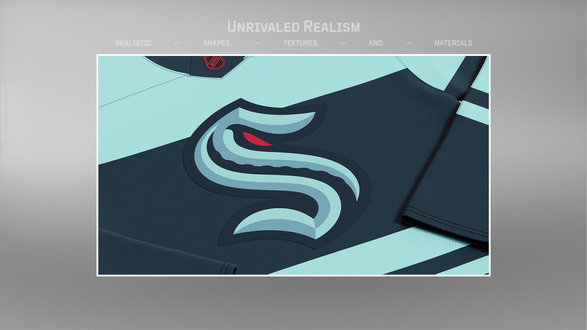 ProLine Hockey Sweater mockup template for Photoshop - Seattle Kraken