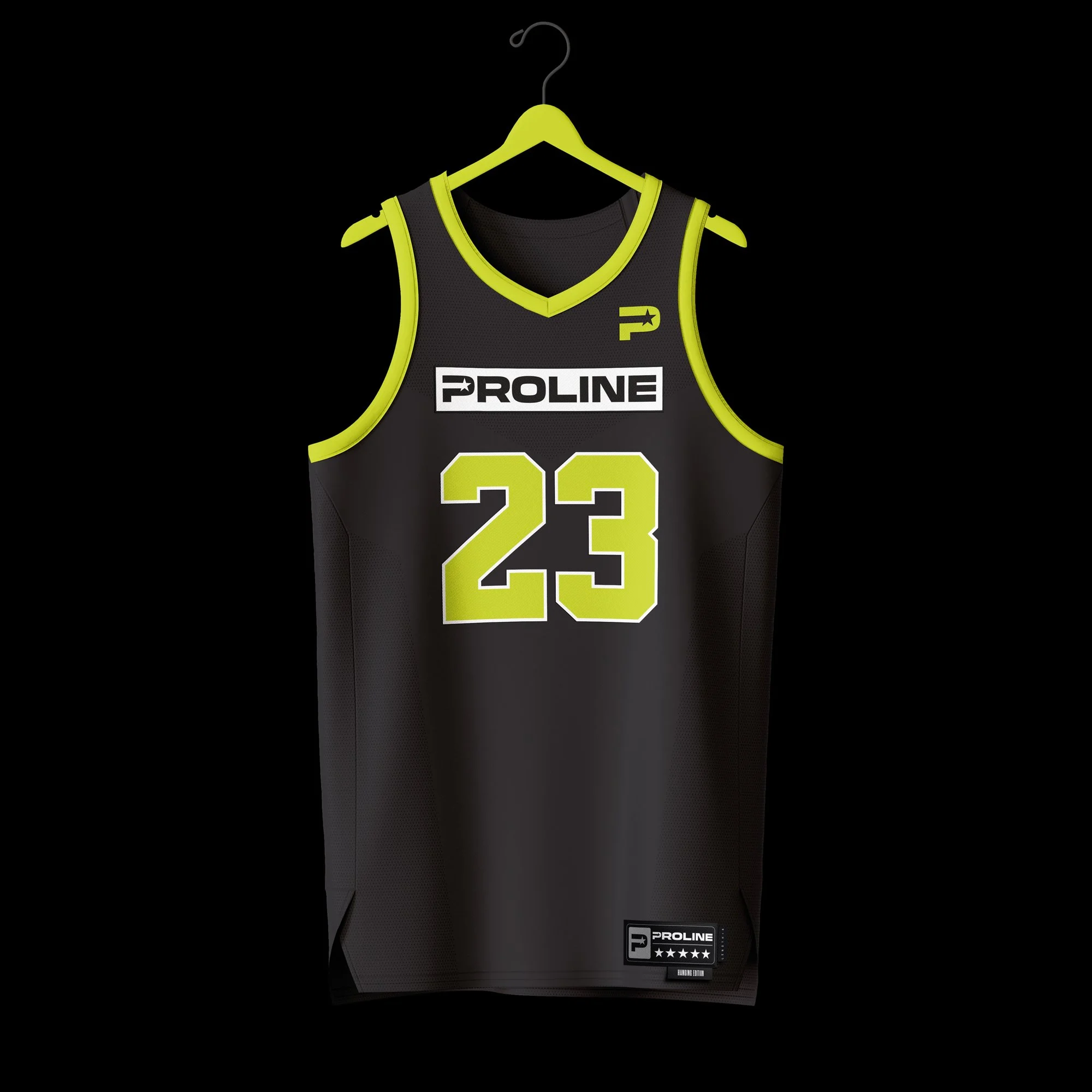 ProLine Basketball Jersey Mockup Template for Photoshop - Front Hanging View