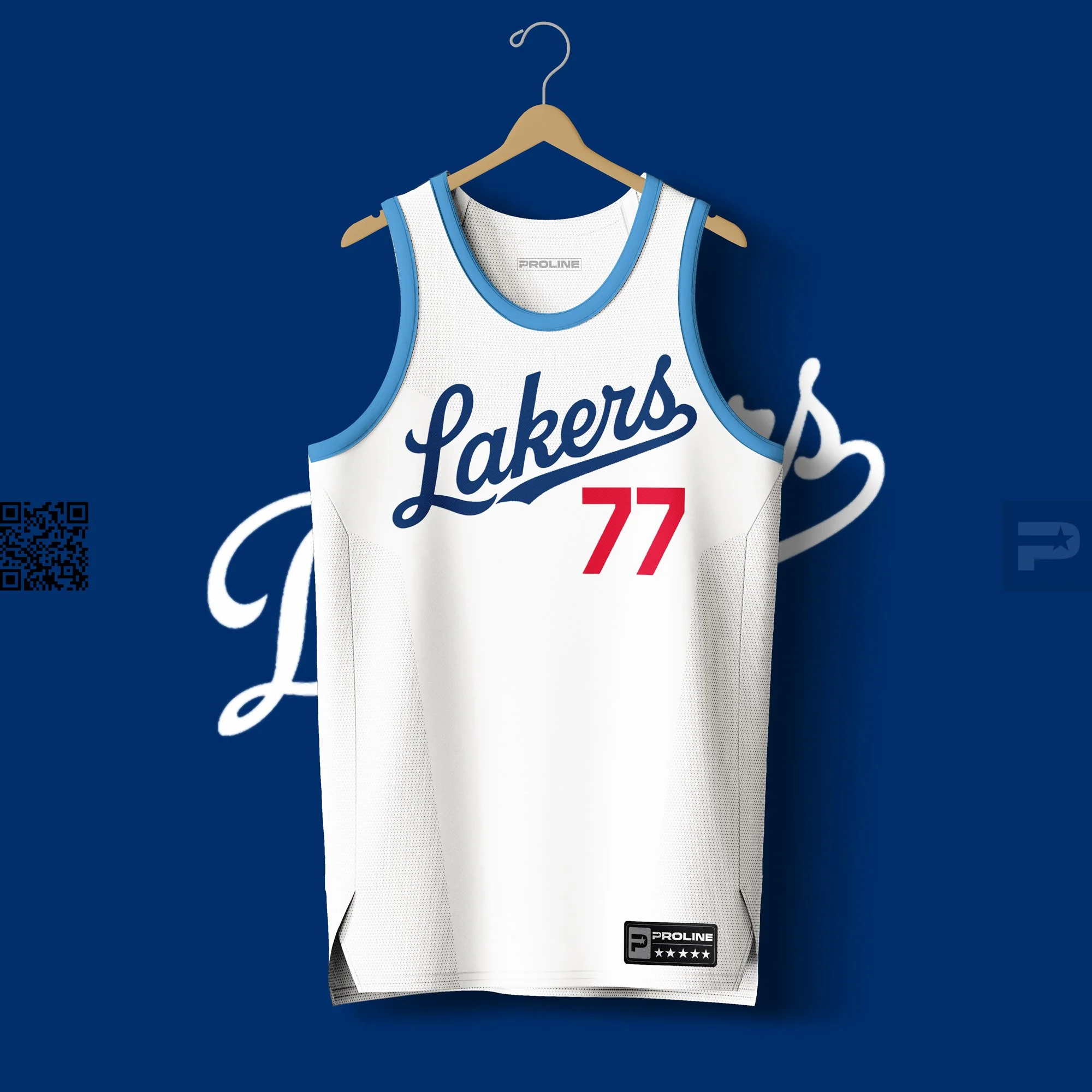 ProLine Basketball Jersey Mockup Template for Photoshop - Front Hanger View