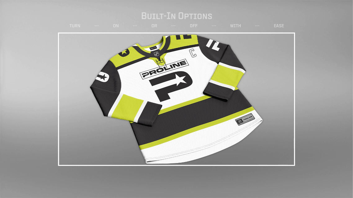 ProLine Hockey Sweater mockup template options by ProLine Mockups