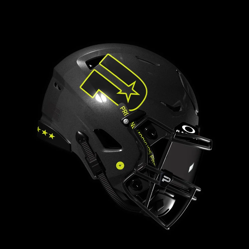 flat black riddell football helmet side view SpeedFlex Out (2025) Loc retention system is an easier way to adjust your chinstrap on the fly Football Helmets for 2017 -