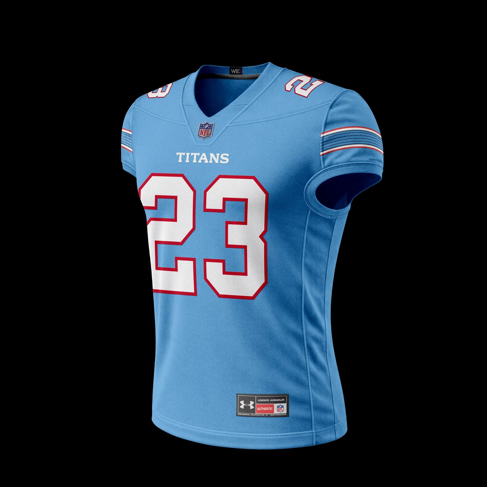 Football Jersey Mockup Template for Photoshop - Front Ghost View Angled