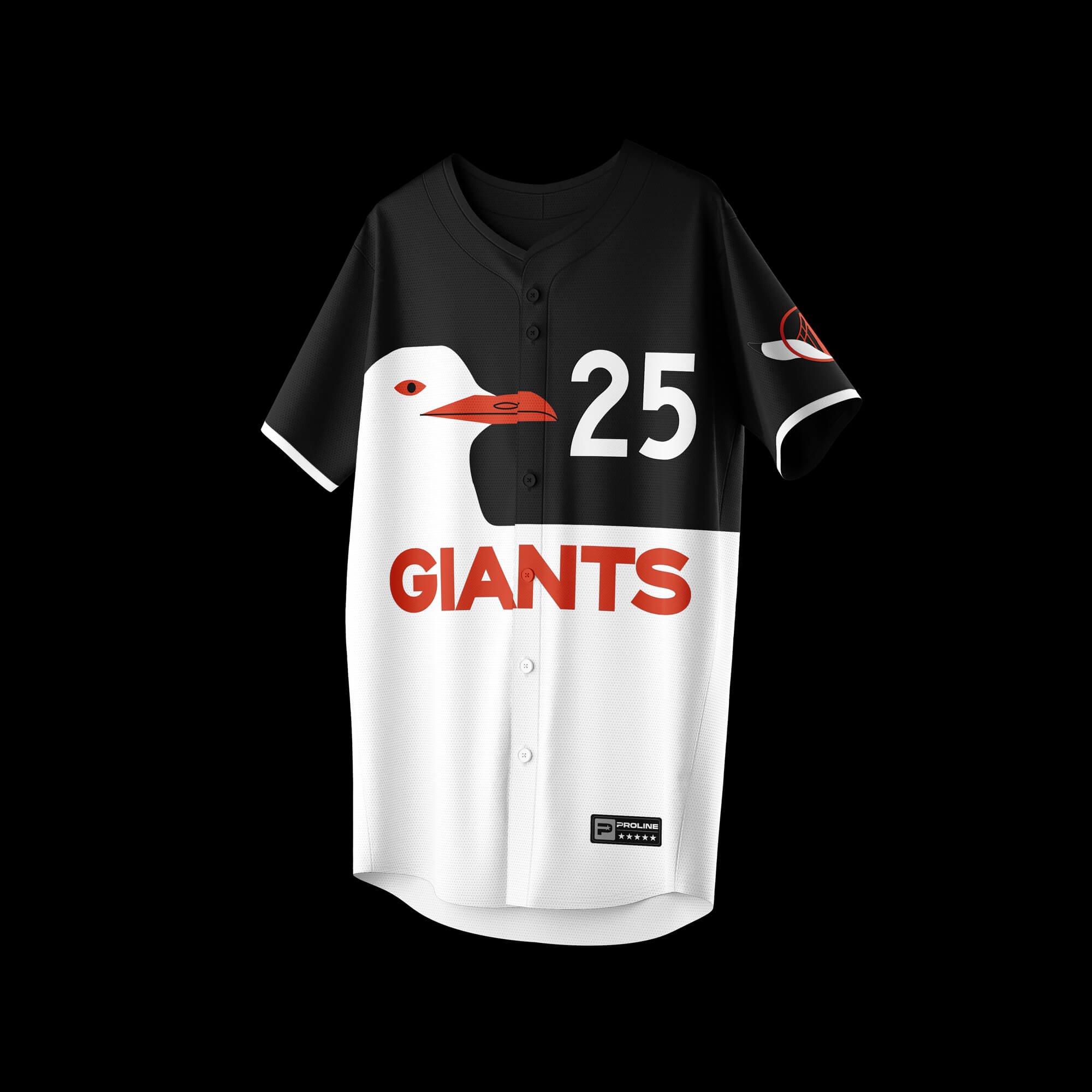 ProLine Artist Series From Rohnert Park San Francisco Midnight Gull Baseball Jersey #24