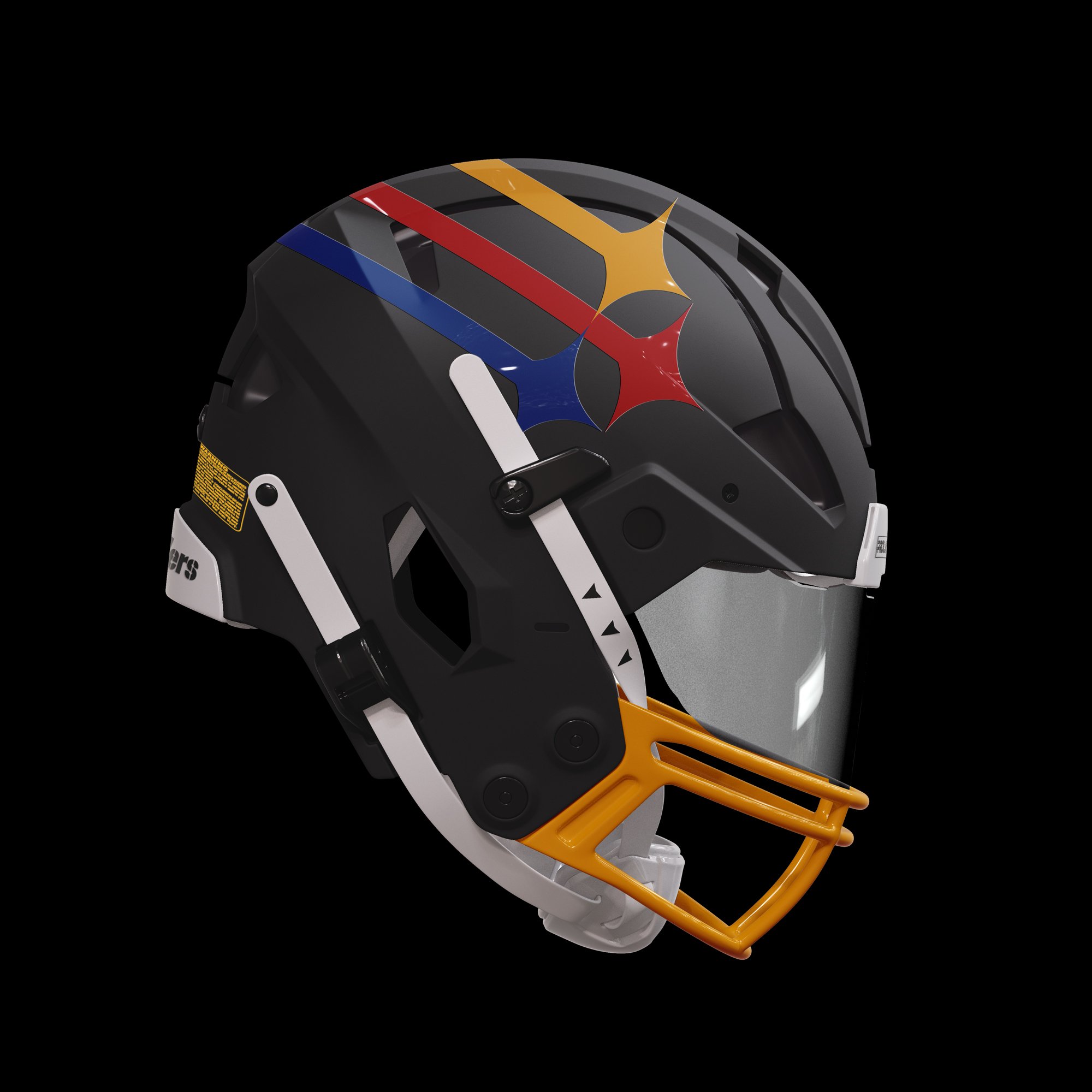 ProLine Riddell Axiom Side Angled View mockup template for Photoshop