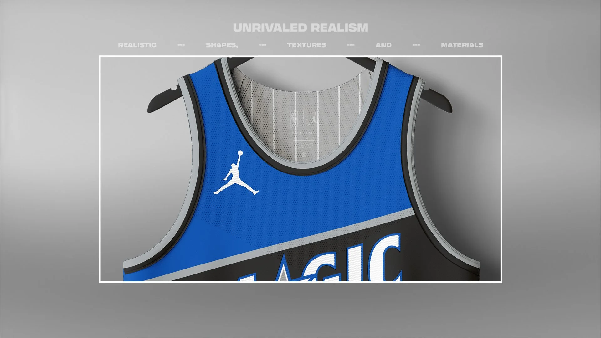 ProLine Basketball Jersey Mockup Template for Photoshop - Front Hanger View