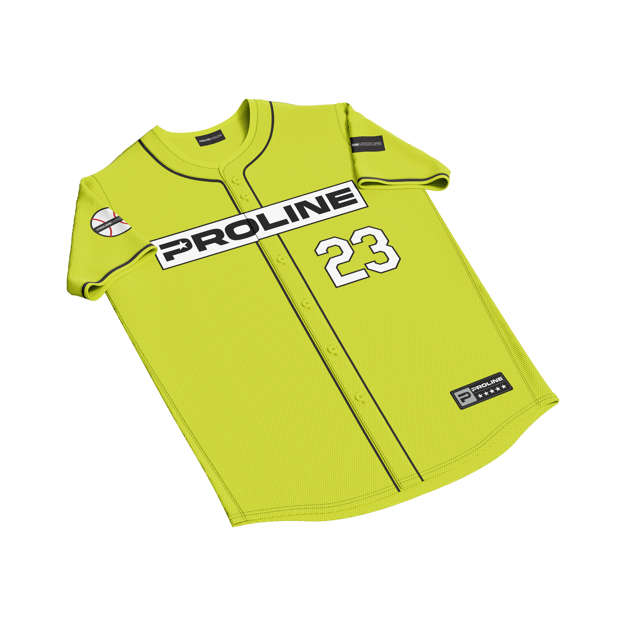 ProLine Mockups Baseball Jersey template for Photoshop