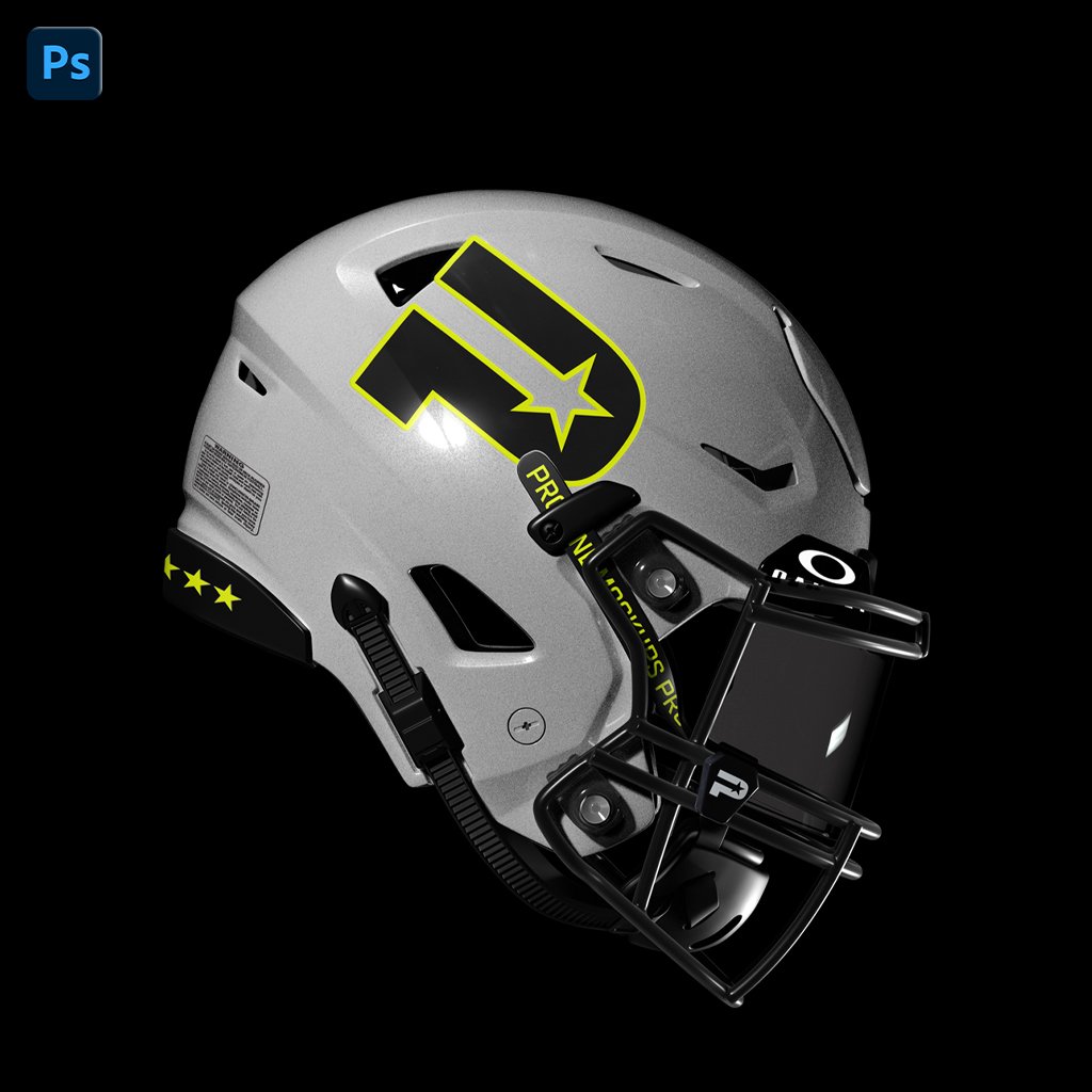 ProLine SpeedFlex Helmet Mockup Template for Photoshop - Side View 3