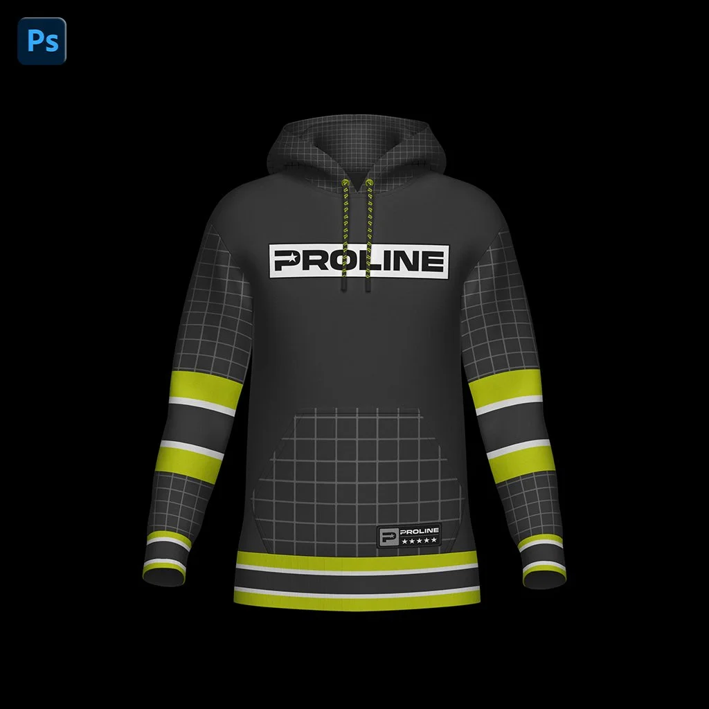 ProLine Hoodie Mockup Template for Photoshop - 4 Views