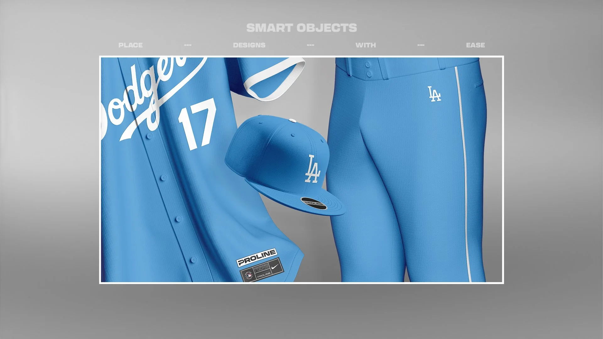 ProLine Mockups Baseball Uniform Mockup Template for Photoshop