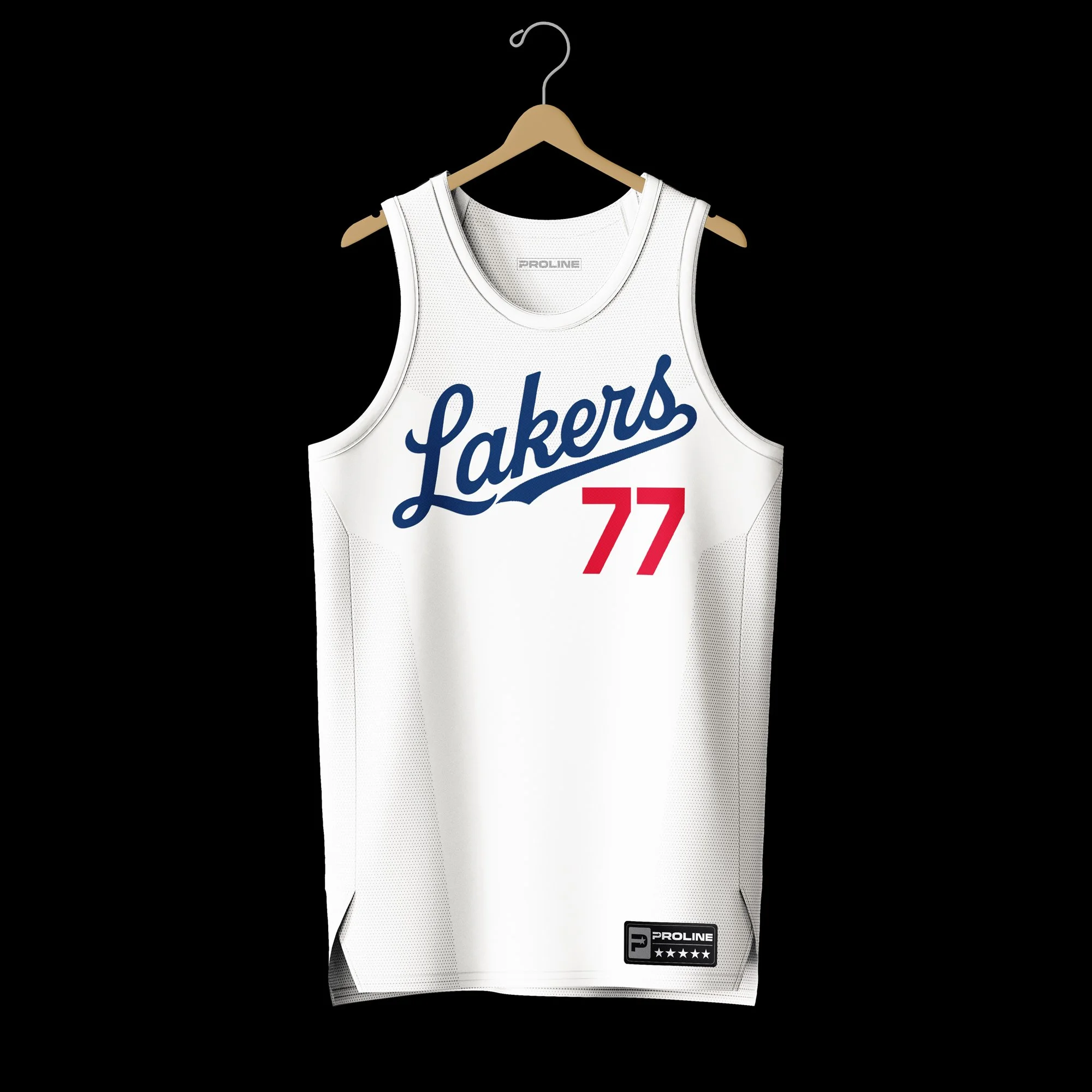 ProLine Basketball Jersey Mockup Template for Photoshop - Front Hanger View