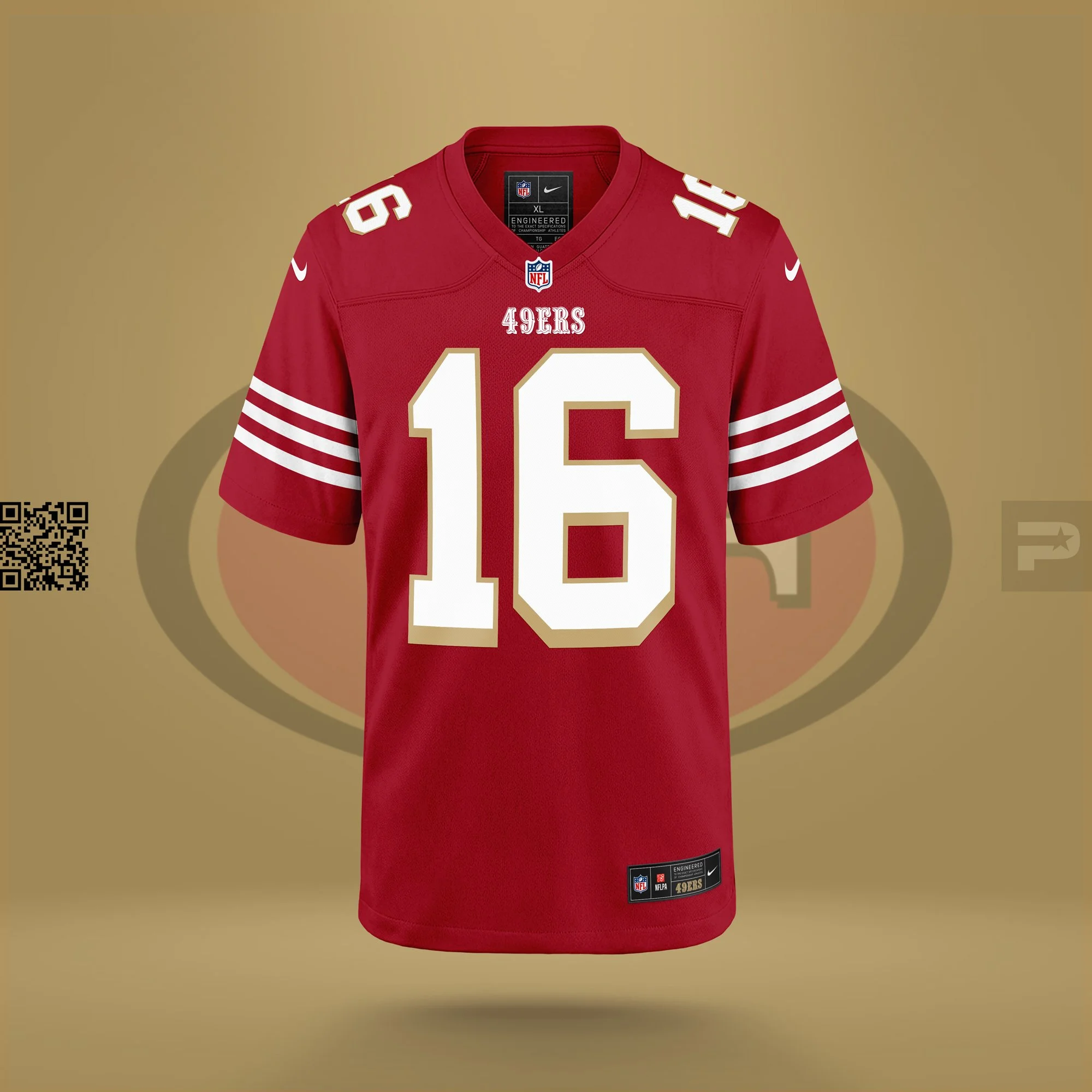 ProLine Football Jersey Mockup Template for Photoshop - Front Ghost View