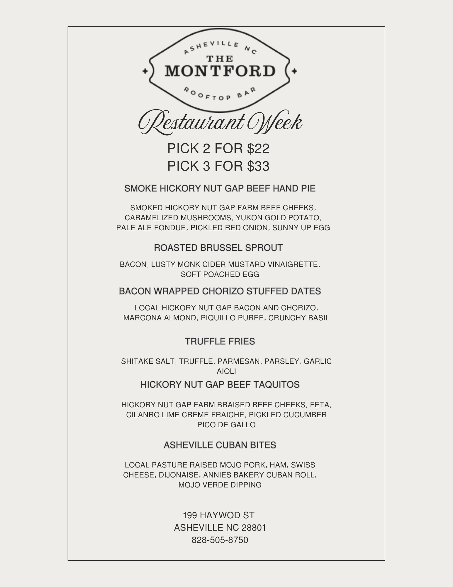 Restaurant Week 2026