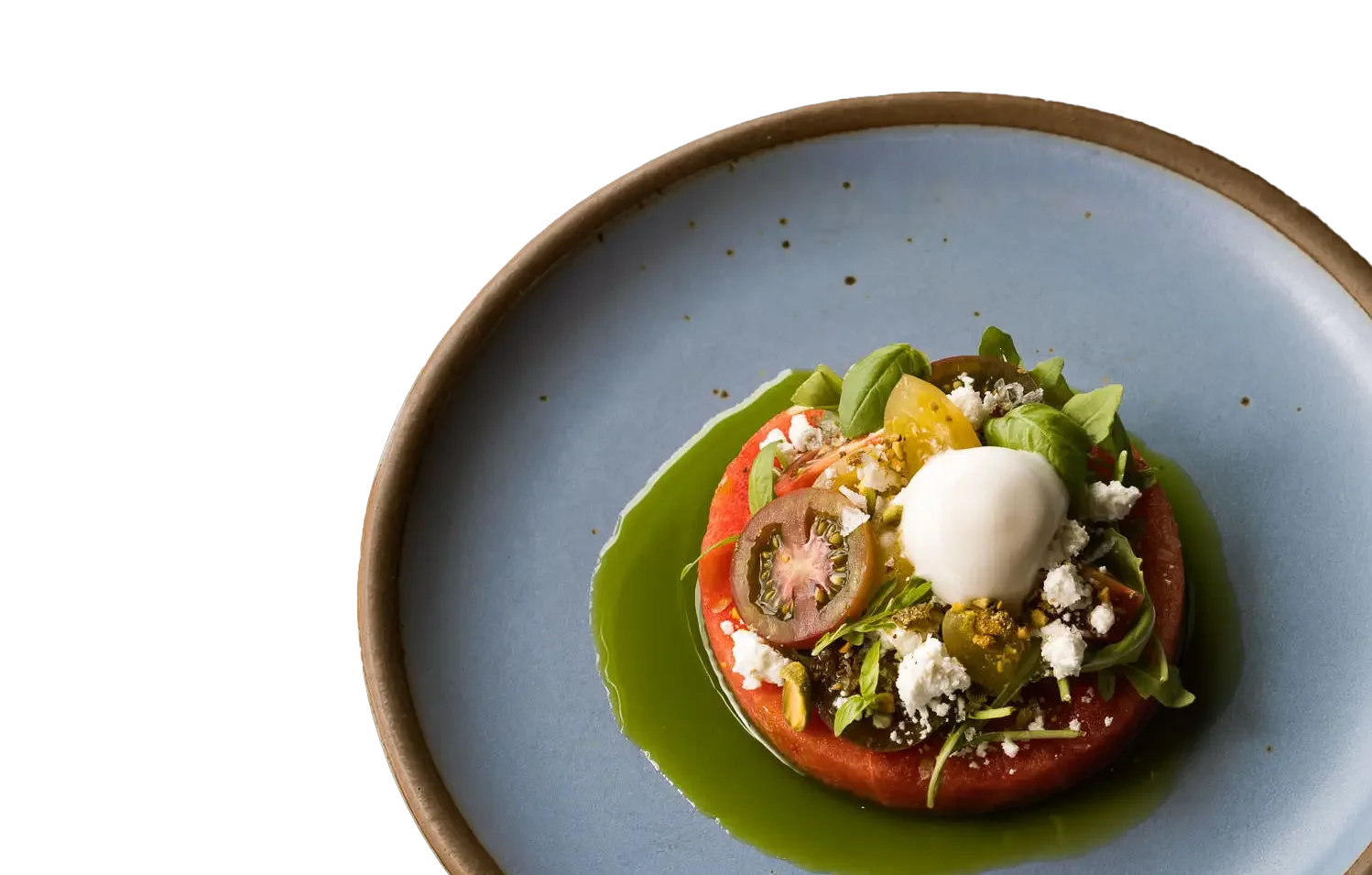 Intricate Tomato Dish, Rooftop, The Montford
