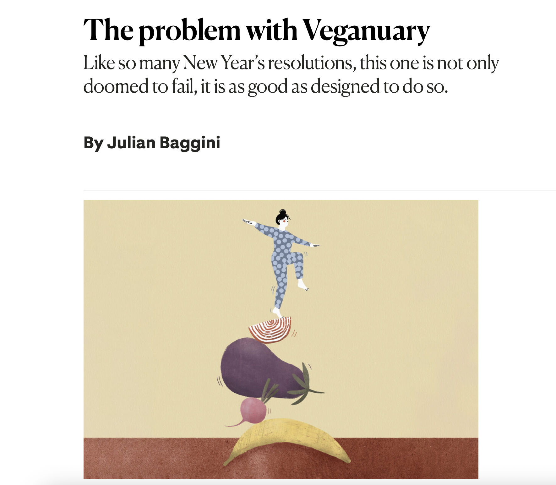 The problem with Veganuary - The New Statesman