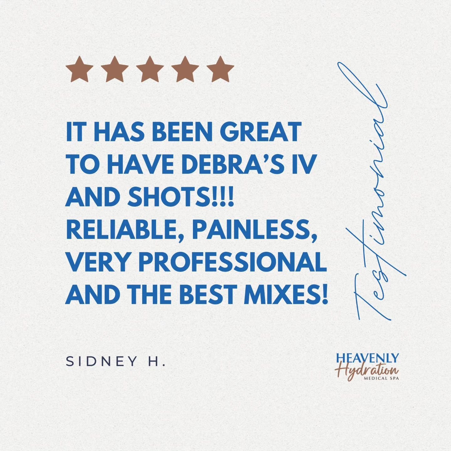 We're so grateful for all the incredible people who choose Heavenly Hydration for their IV therapy needs. You inspire us to keep delivering top-notch care! 

#heavenlyhydrationli #clientslove #happyclients #WellnessJourney