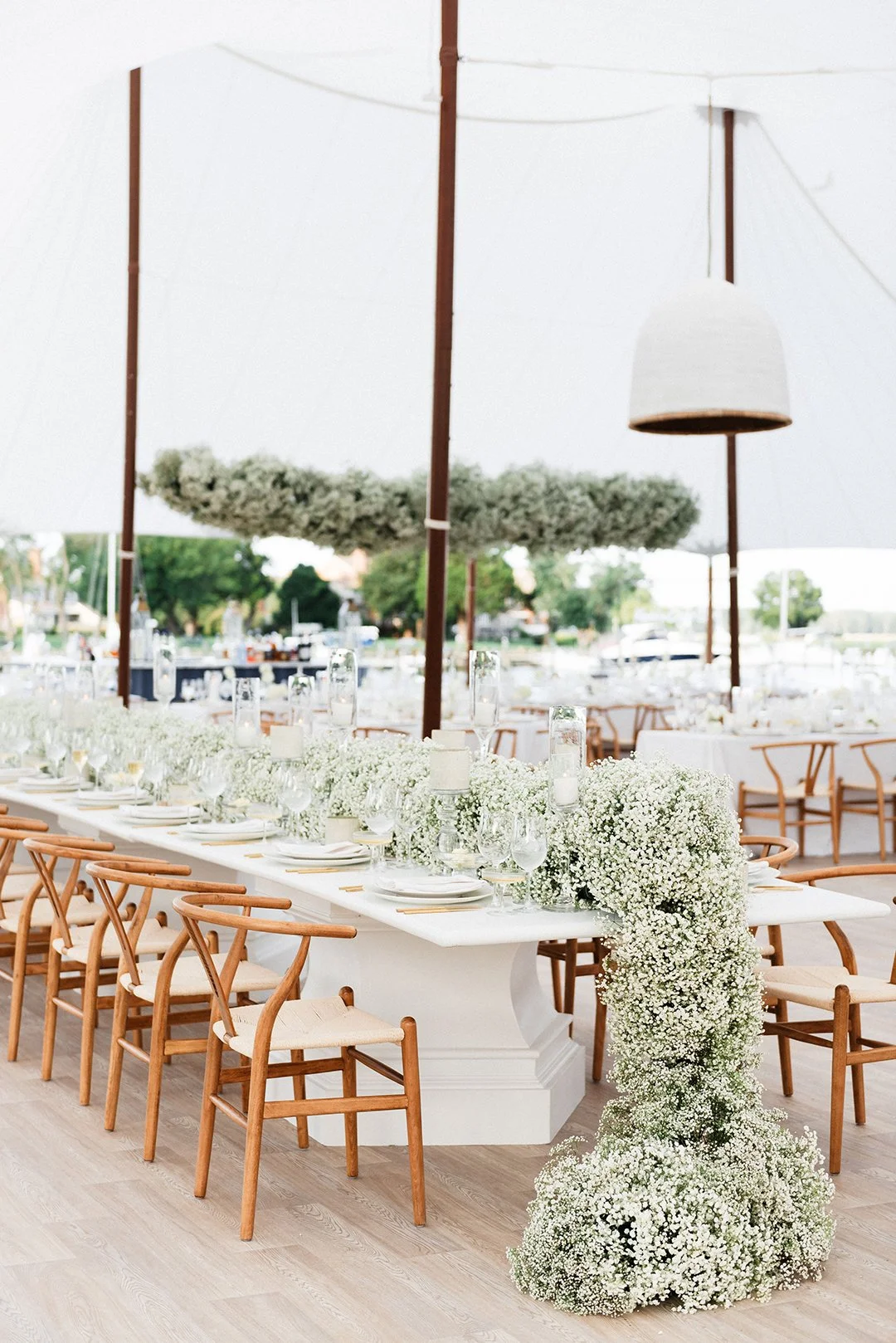 Toole Wedding _ Baby's Breath Tablesape