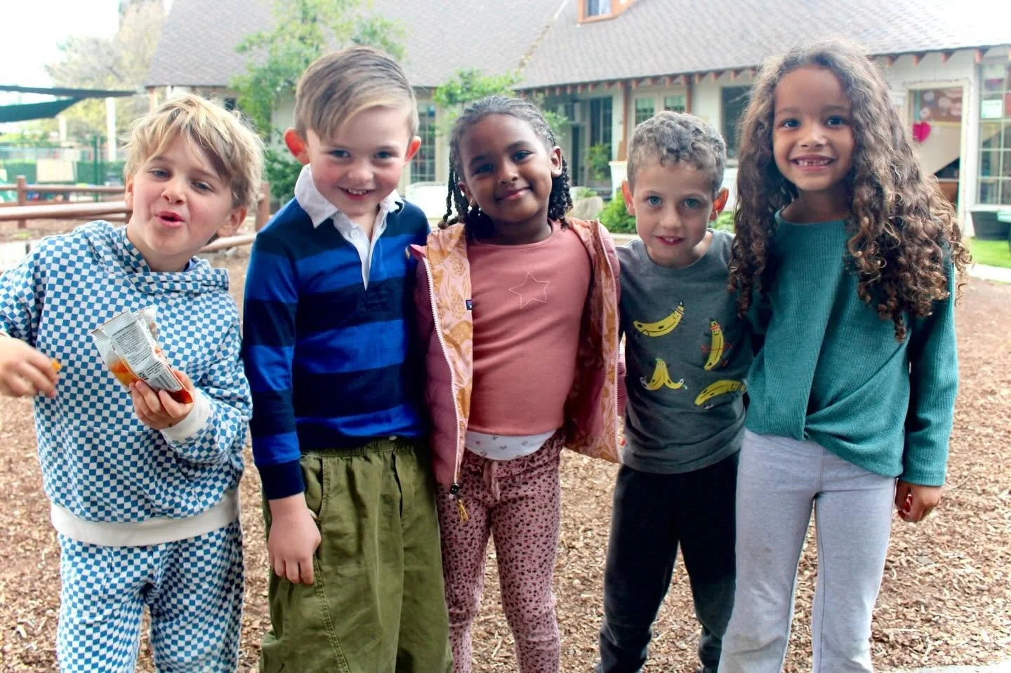 WHPS elementary students together outdoors