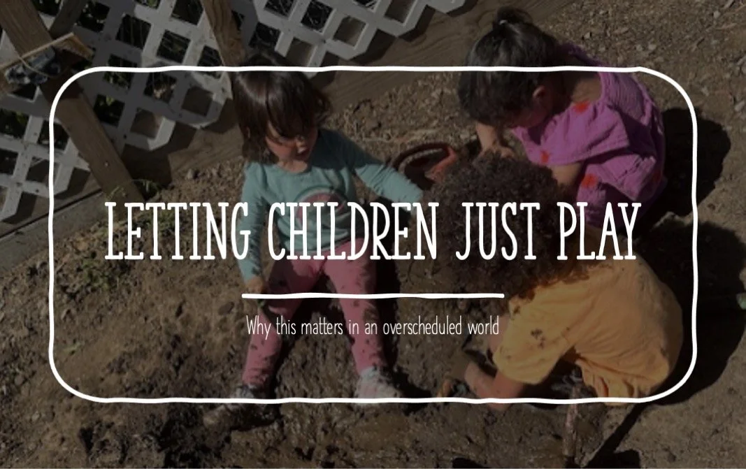 🌿 The Power of Letting Preschool Children Just Play