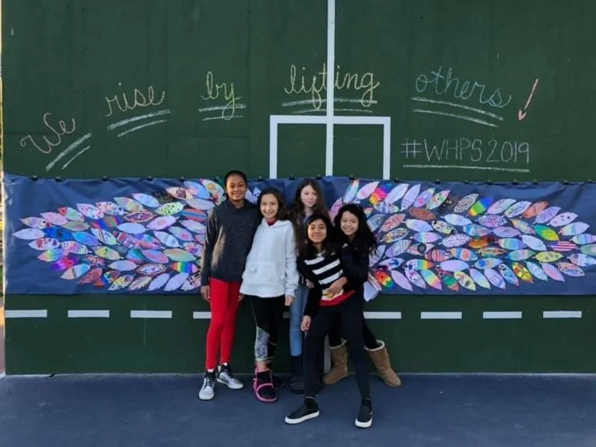 WHPS students together in their school community